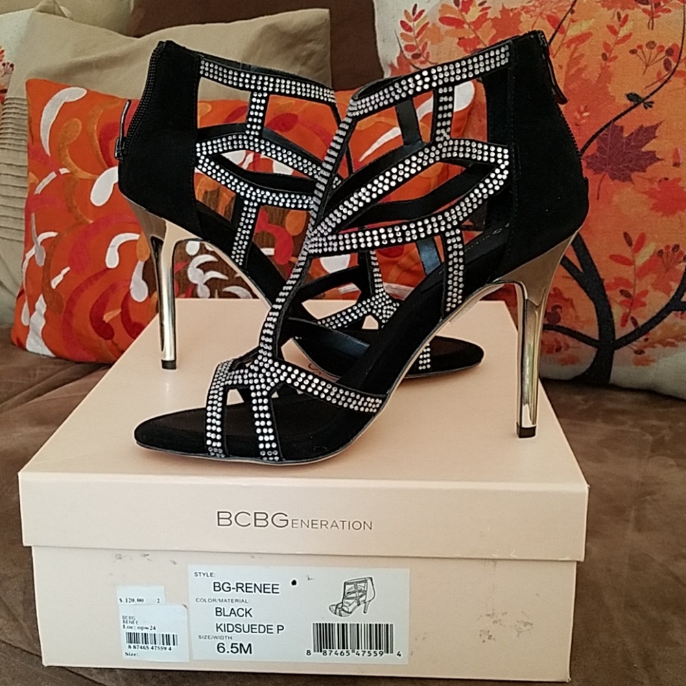 👞BCBGeneration Renee Crystal Stilleto Heels NIB